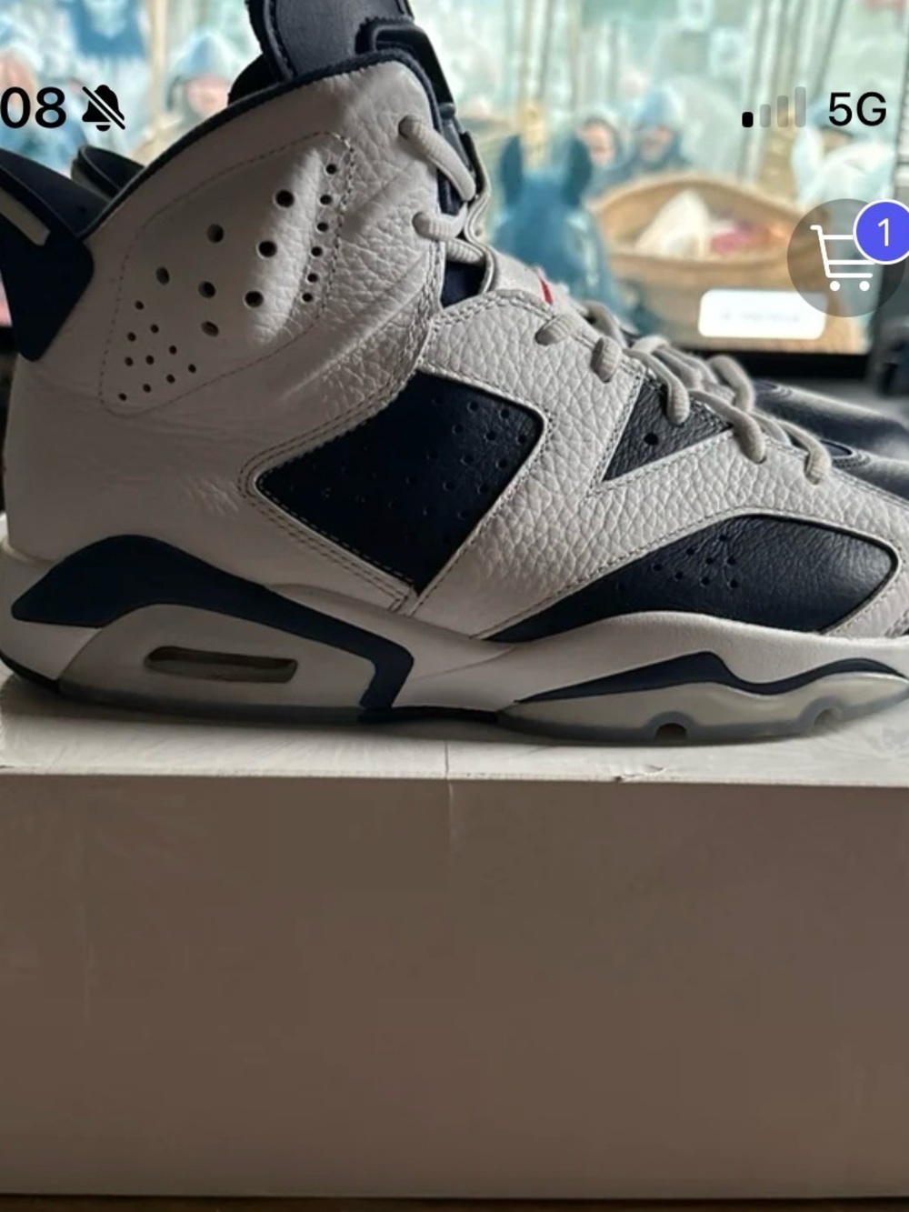 Jordan Men's Retro 6 - Olympic - size 10